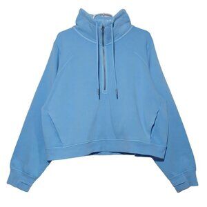All In Motion Womens Blue Half-Zip Hoodie Fleece Pullover 1X, NWT